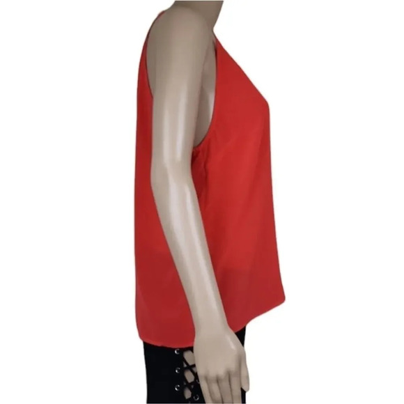 Yumi Kim Silk Double V Cami Red Tank Top - Picture 3 of 5
